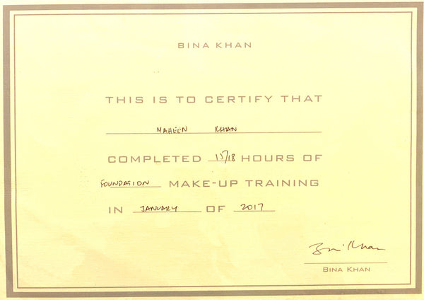 Makeup Training by Bina Khan